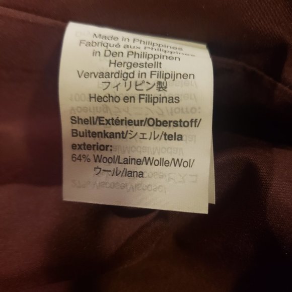 Madewell Burgundy Fireside Wool Mini Skirt Plus 24 - Picture 4 of 5